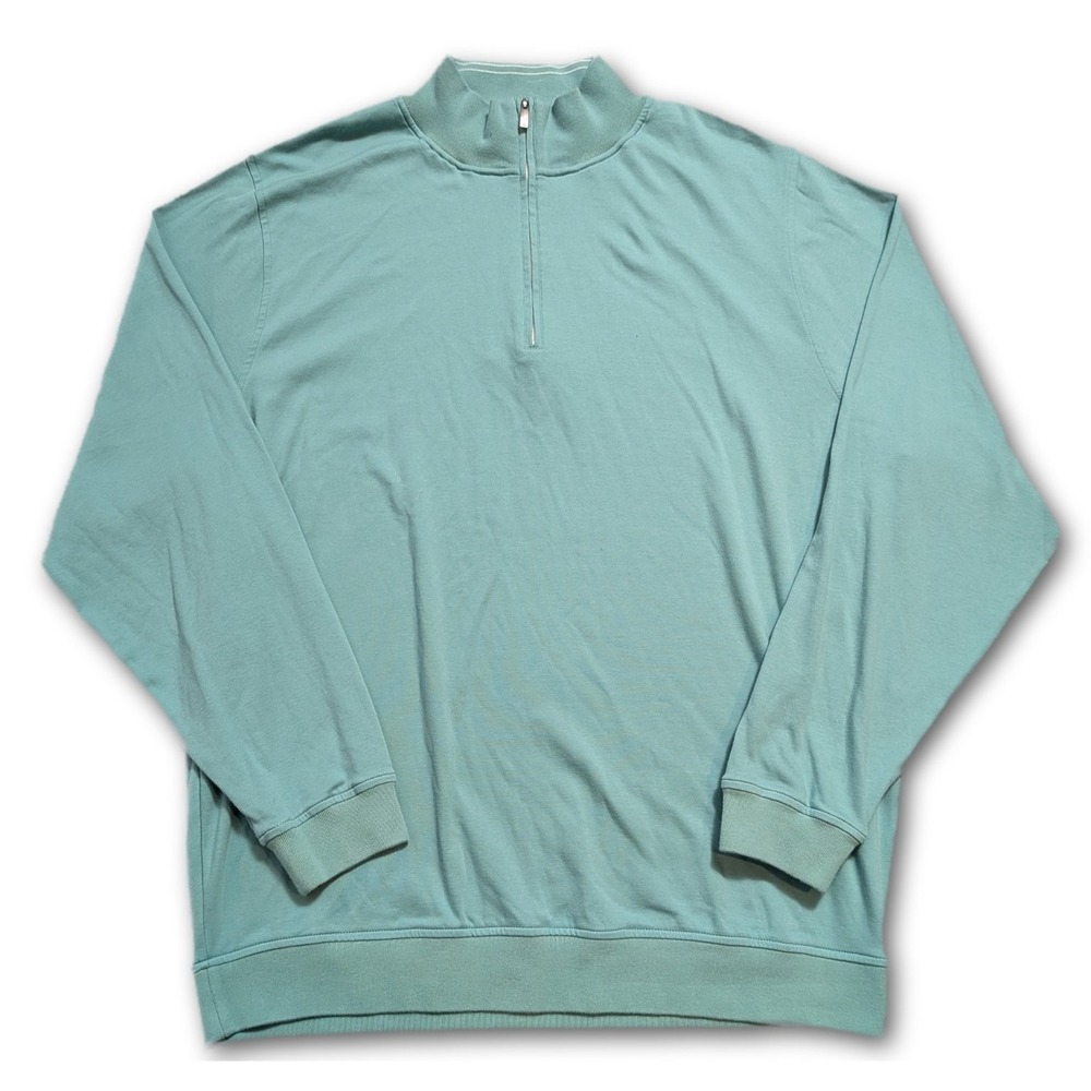 Footjoy FJ 1857 Mens 2XL Activewear Top Light Green Teal Collection Regular